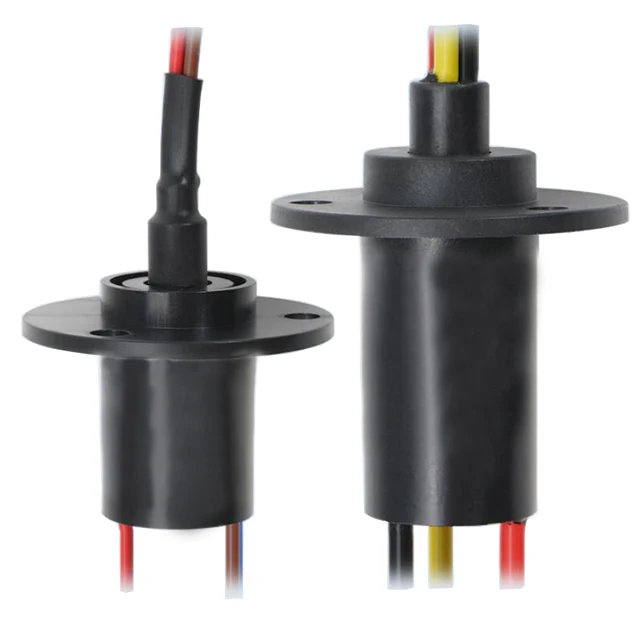 10A/15A/20A/30A High Current Capsule Slipring 360 Degree Rotating Conductive Slip Ring Power Signal Transmission Joint Connector
