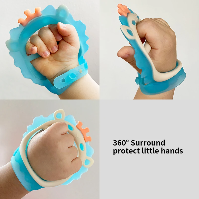 Lion Animal Teether Food Grade Silicone Baby Teether Toy Bracelet Teething Ring Silicon Teether BPA Free