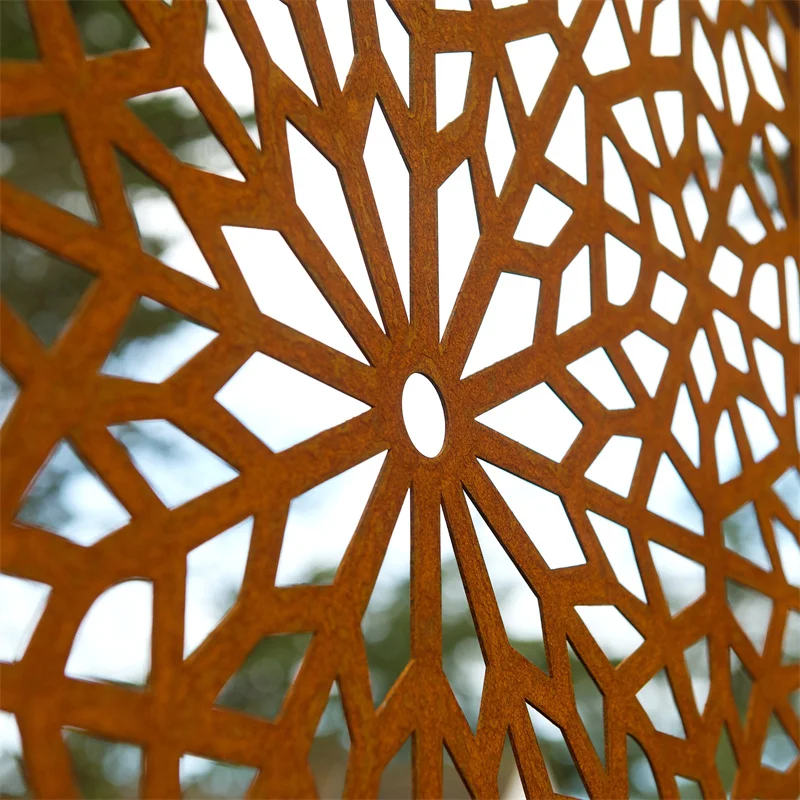 Easily Assembled High Quality Laser Cut Metal Fence Privacy Panels For Outdoor Garden Fencing