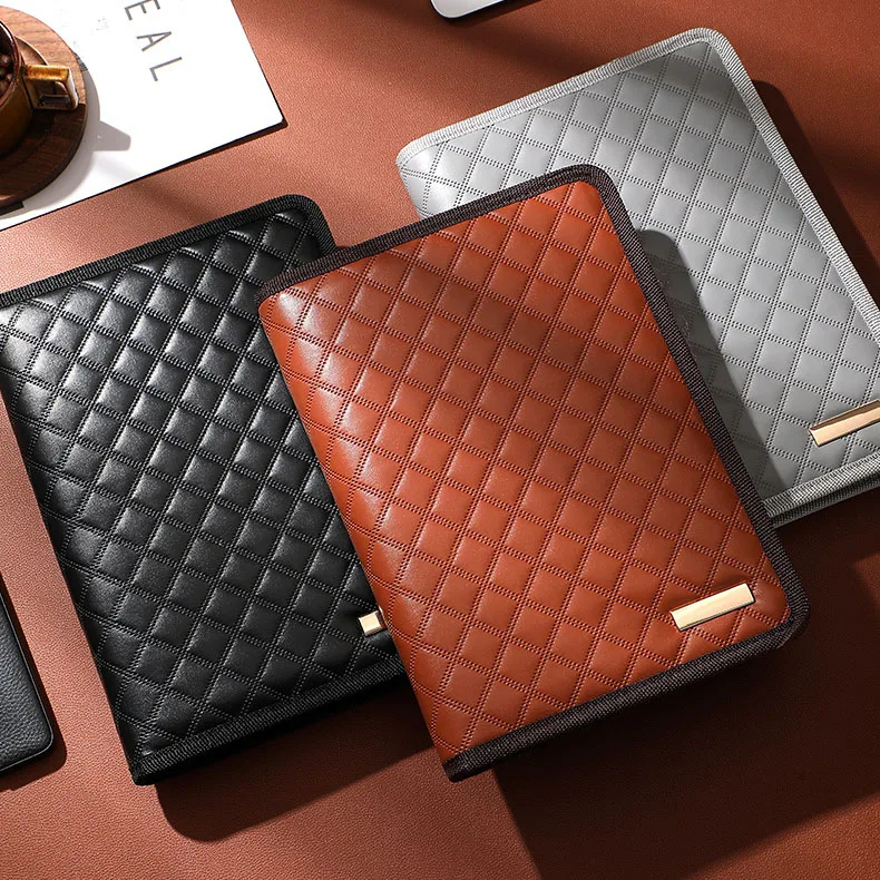 a5 vintage leather cover customize reusable daolin paper journal travel notebook binder zipper merchandise calculator notebook