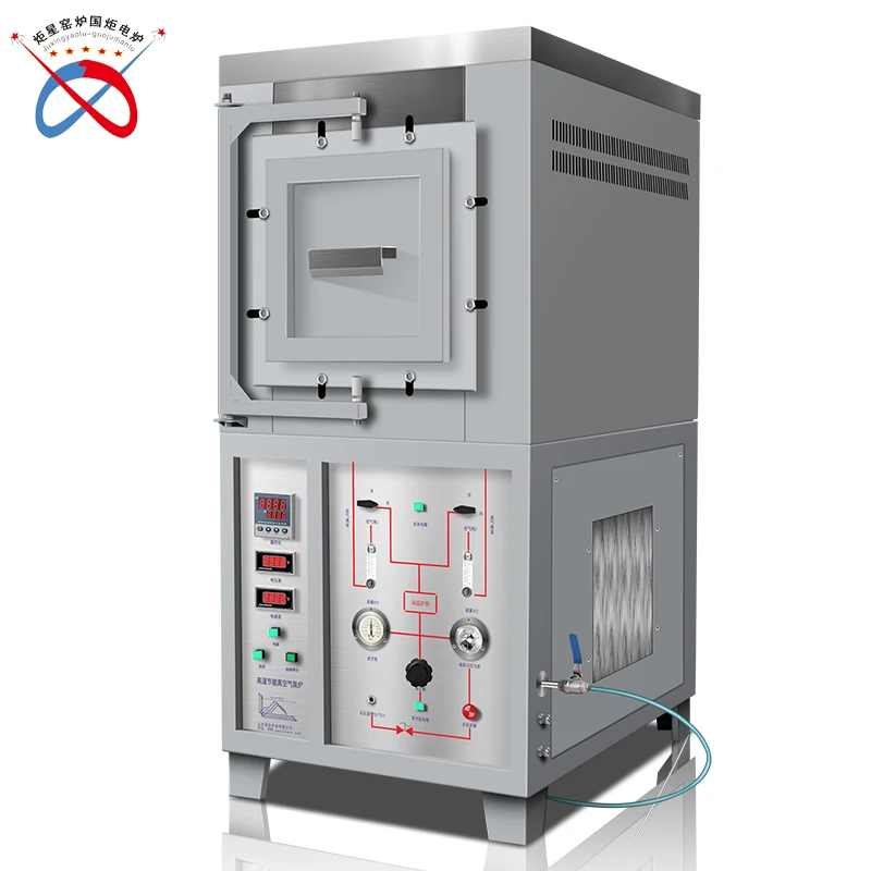 High Vacuum 1200c vacuum brazing muffle furnace