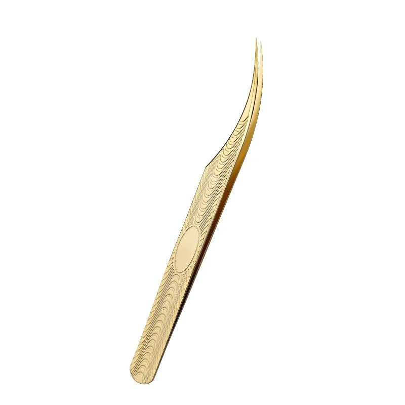 Gold Lashes Tweezer Eyebrow lash application private label lash lifting tools private label eyebrow tweezers