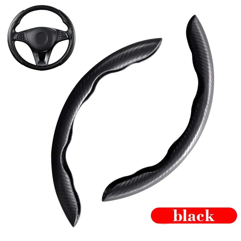 Car Steering Wheel Cover Carbon Fiber Universal Steering Wheel Cover Car Accessories four-season anti-skid power