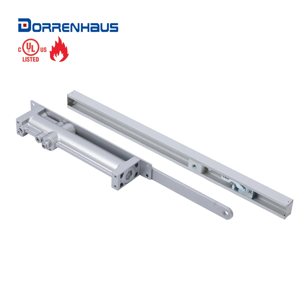 DORRENHAUS D30 UL Listed Light Duty Concealed Hidden Automatic Hydraulic Concealed EN3 Door Closer For 40-65kgs Commercial Door