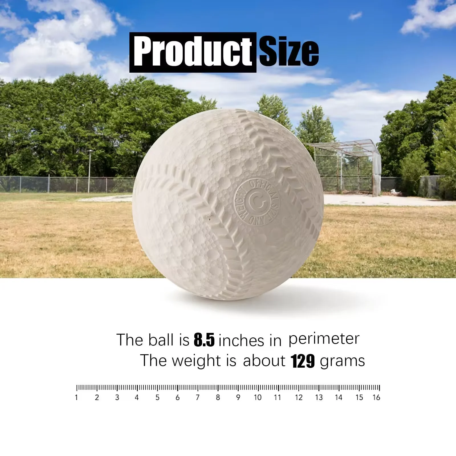 Wholesales Hollow Rubber Soft Baseball C ball Youth Training Rubber Baseball Balls