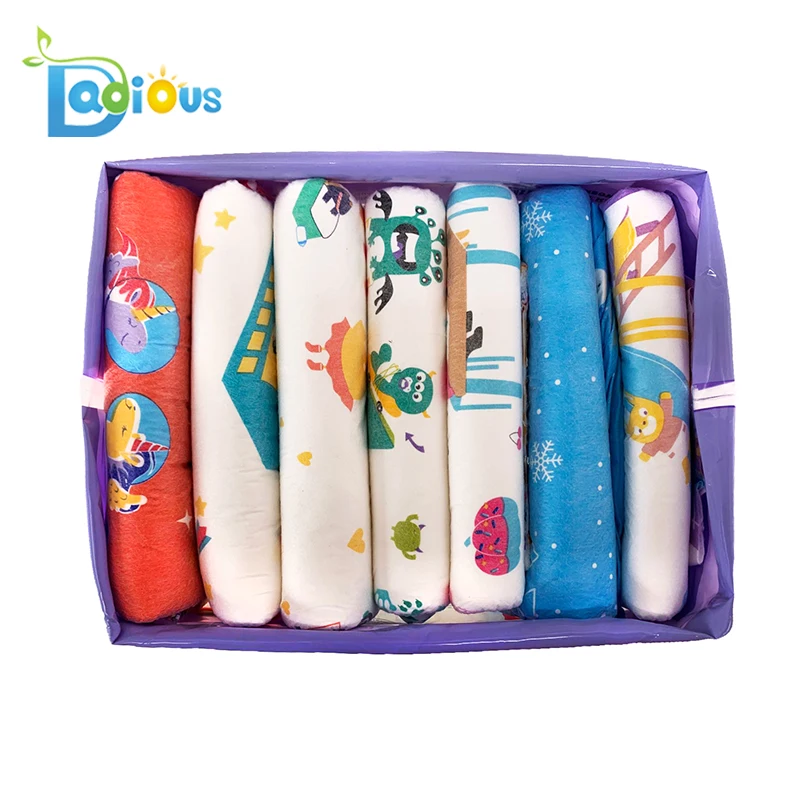 Высококачественный одноразовый детский подгузник DDLG с принтом 6000 мл, ультраплотный подгузник для взрослых