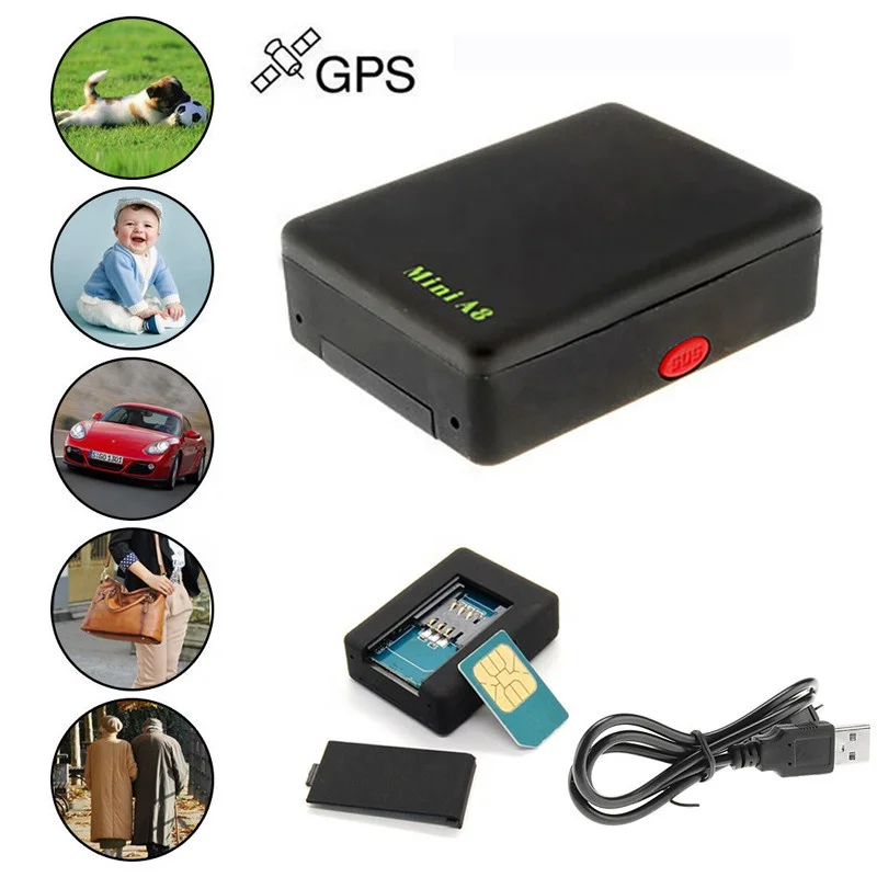 New GPS Tracker Mini A8, Mini Global Real Time GSM/GPRS/GPS Tracking Device  tracker