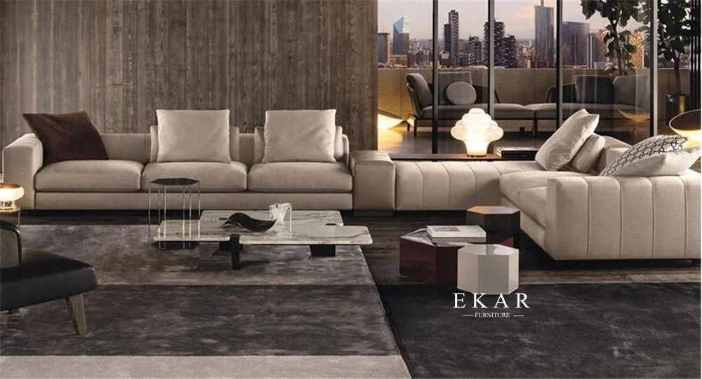 
Upholstered Italian Style Set Luxury U Shaped Sectional Sofa 