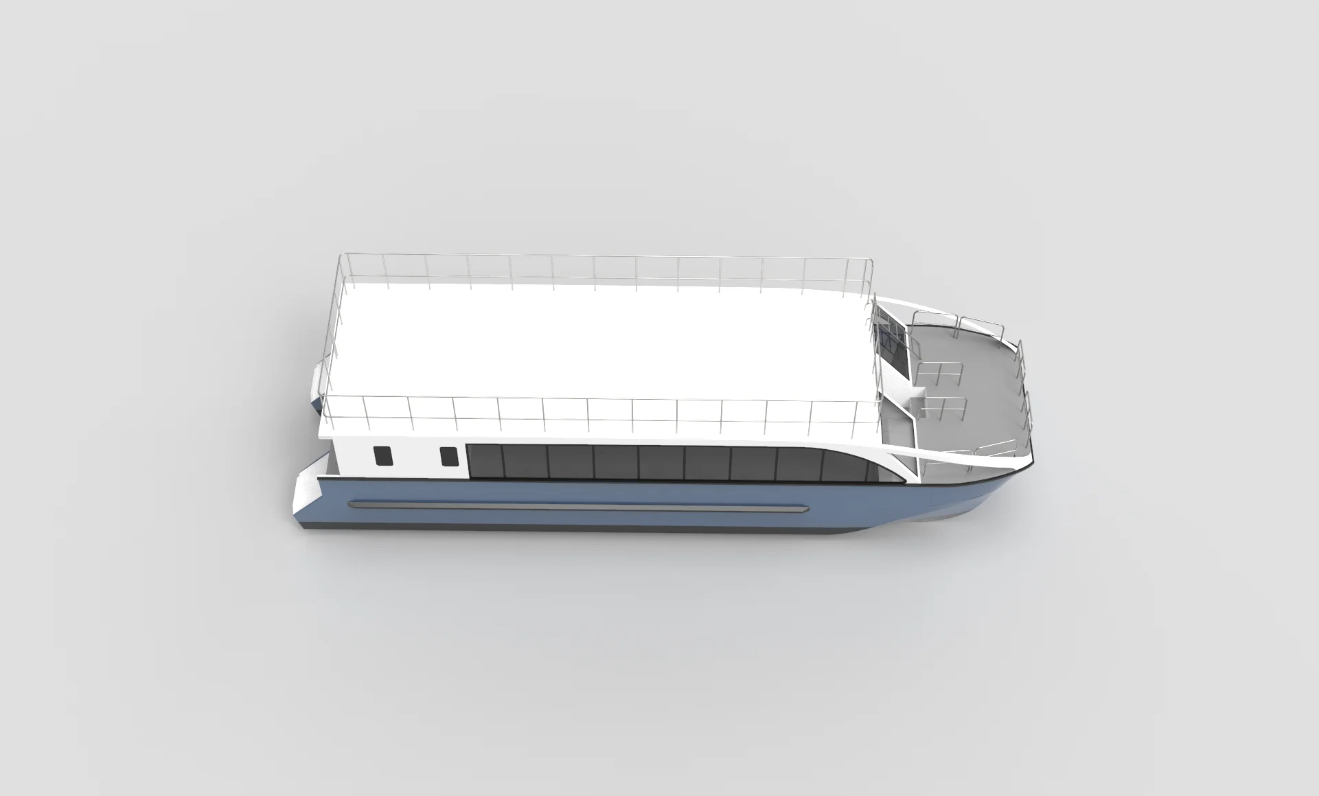 15m 50ft 50 seats twin hull Aluminum catamaran passenger ferry  boat