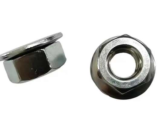 High quality China factory in low price hex flange nut with washer
