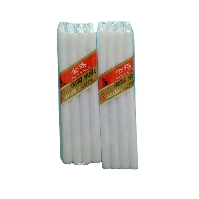 Manufacture Paraffin Wax Household Candle Home Decoration House Polybag Customized Letterpress Printing Pillar Flameless 10-95g