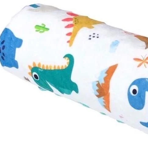 Детское Двухслойное одеяло для мальчиков и девочек, мягкое плюшевое одеяло в горошек с подкладкой, одеяло для новорожденных, подарки на душ