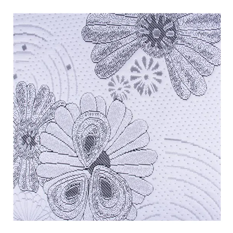 Black customizable low elastic yarn fabric selected quality raw materials breathability mattress fabric