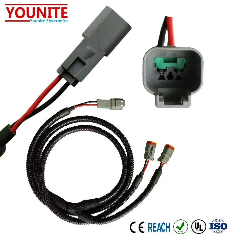Automobile fog lamp wiring harness DT06-2S to DT04-2P Automobile lamp harness
