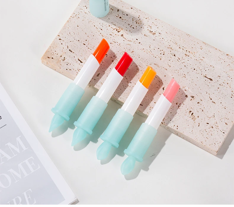 High Quality Private Label Colour Diary Moisturizing Lip Care Magic Color Changing Gloss Ceramide Tinted Lip Balm PH Value