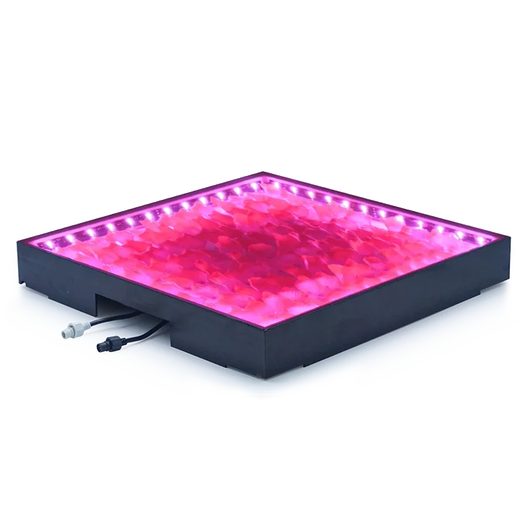 Luxury Wedding Glass Stage Platform Led Transparent flower glass Beautiful Glass Stage wedding party flower led floor