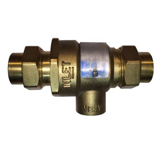 
 Двойной обратный клапан 1/2 дюйма DCAV с атмосферным вентиляционным отверстием  