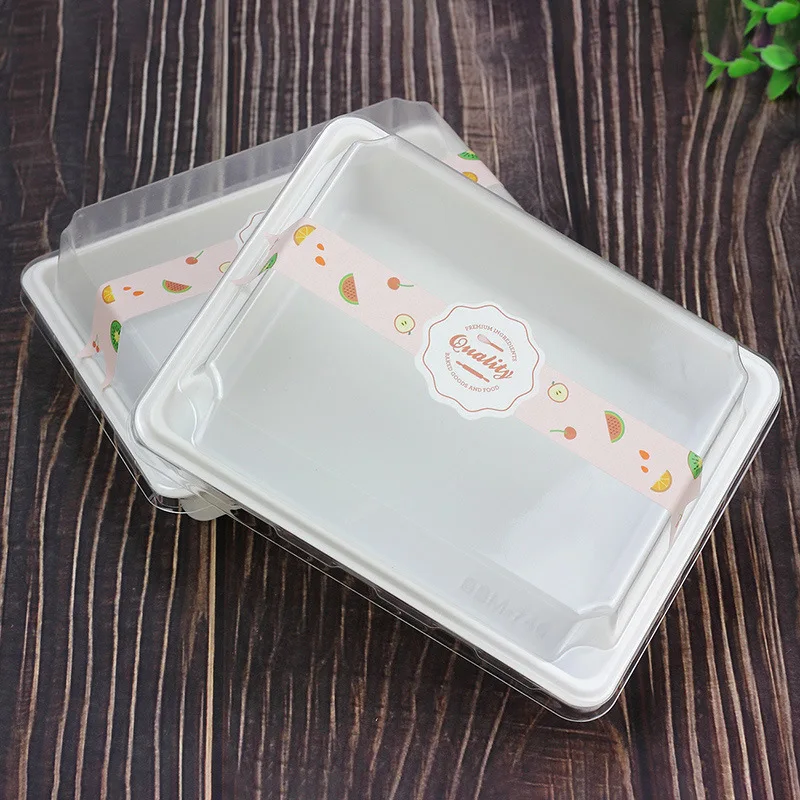 Hb 10 Containers Safe Hard Tray Food Paper Packaging Box For Frozen Foods Delivery
