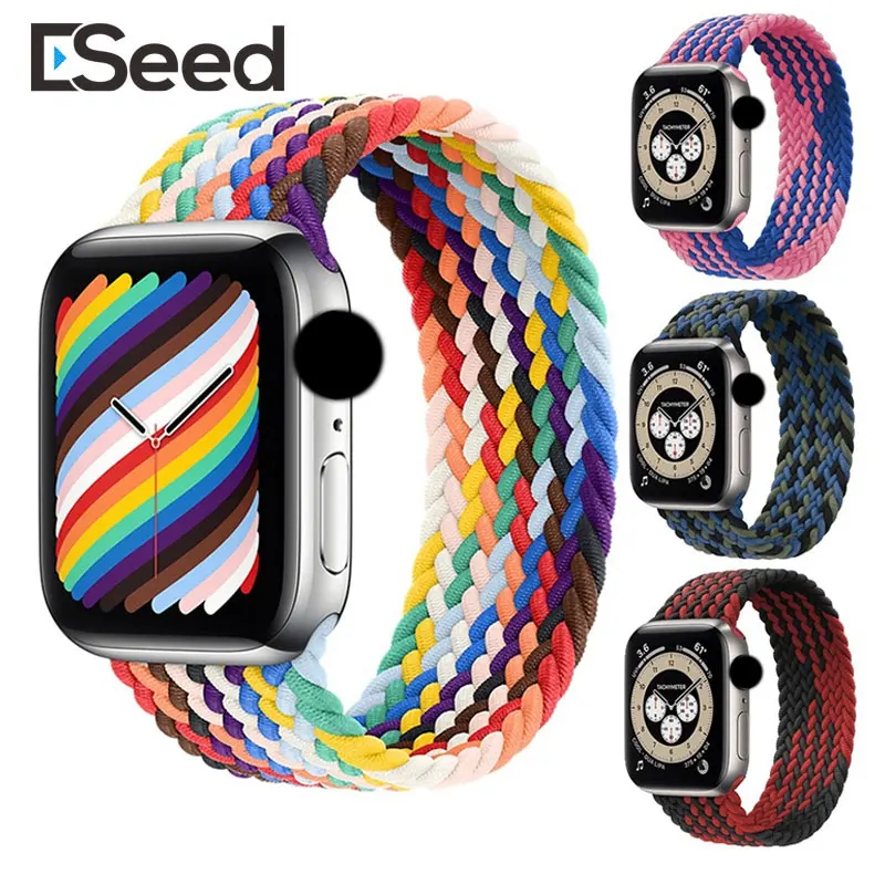 Eseed Designers Braided Loop Nylon Correa Smart Watch Band for Apple watch band