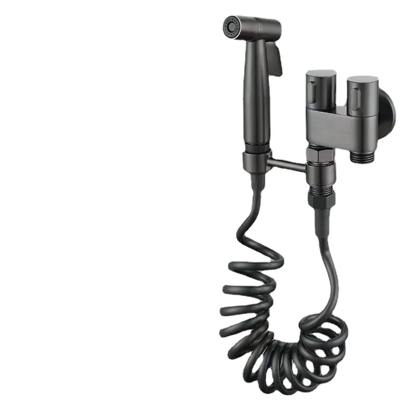 Toilet spray gun Portable jet fresh water shower holder wall mounted No drilling high pressure handheld toilet water spray kit