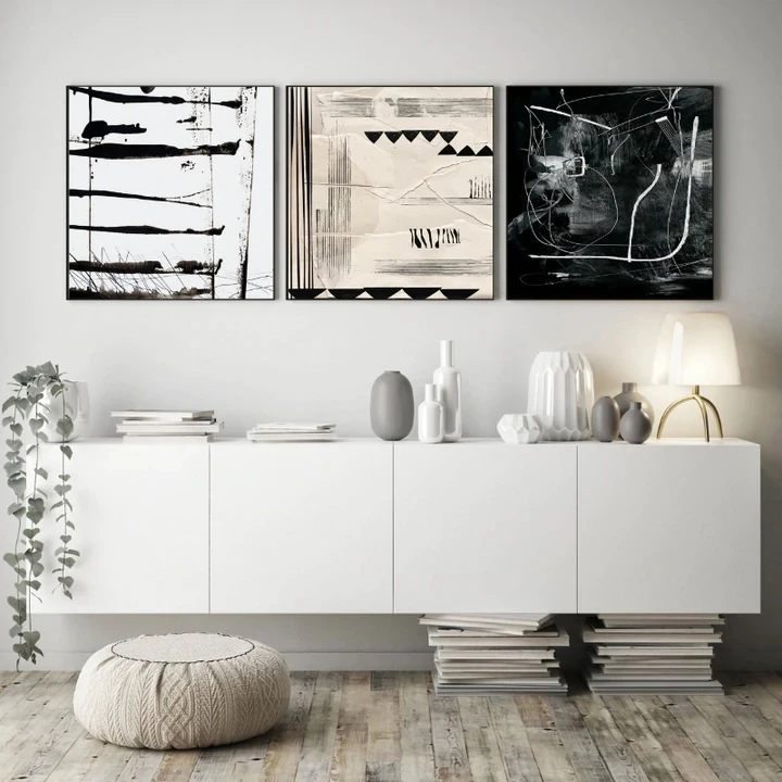 2022 Hot Sales Popular High quality SIGHT, LAYERS, NIGHT On Canvas Low price Living Room Modern Painting frame wall art