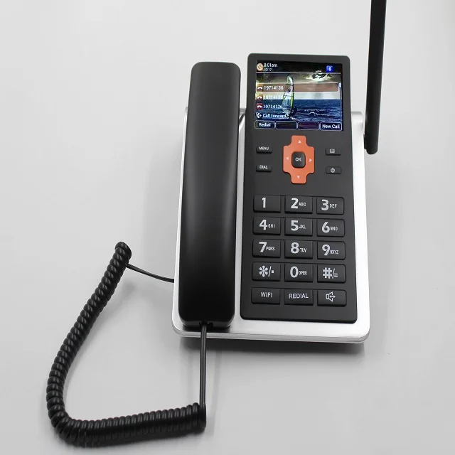 4g lte desktop fixed phone wireless telephone with WIFI hotspot and sim card