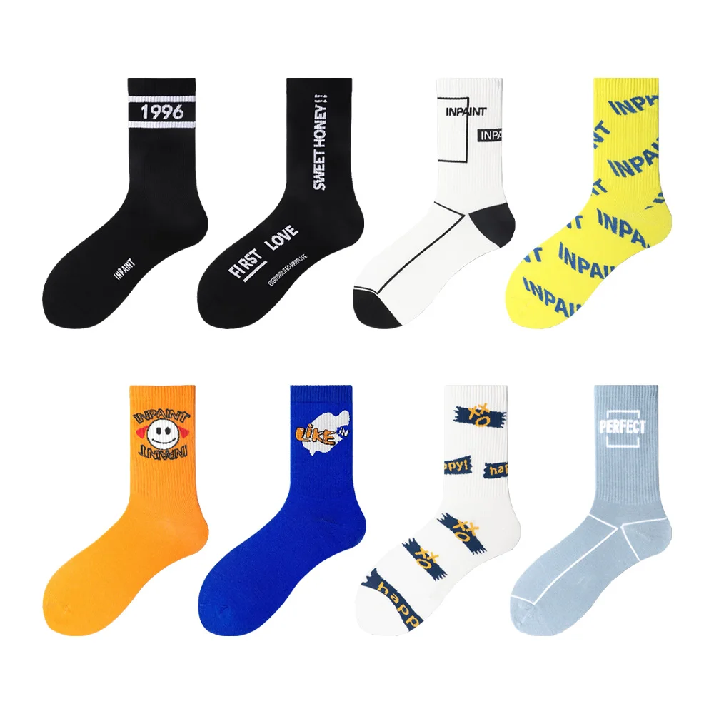 Socks factory custom high quality crew socks custom cotton socks with logo