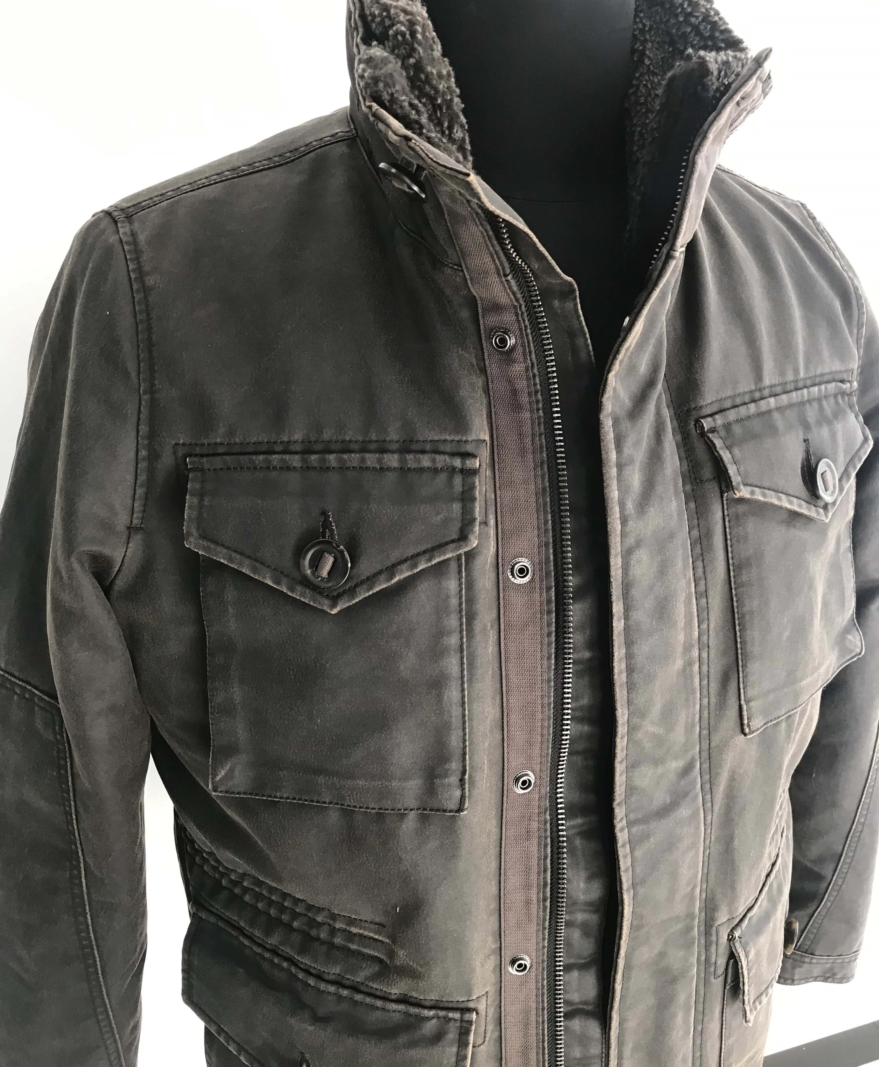 Mens Waxed Classic Jacket Oilskin Waterproof Winter Jacket Canvas Fabric Stand Casual Spring Jacket Printed Coated OEM Brand