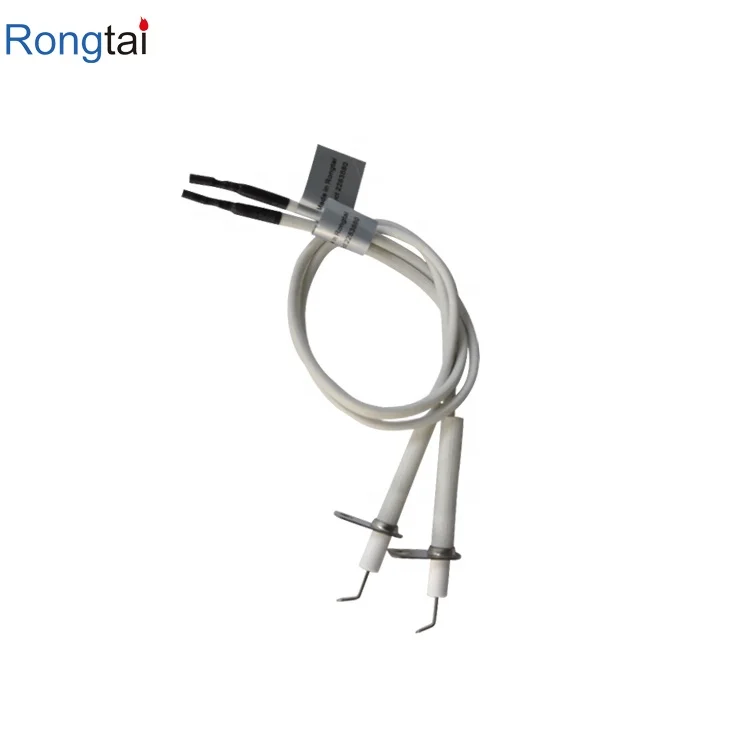 Wholesale Oven Accessories Gas Stove Burner Alumina Igniter Ceramic Ignition Electrode With Cable Wires