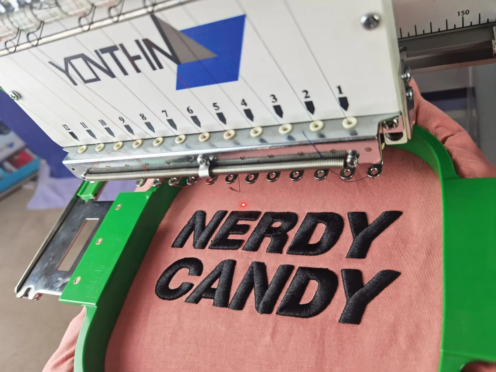 Yonthin RCM-1501TC-8S 12/15 Needles Computerized Hat T Shirt Embroidery Machine Home embroidery Machines