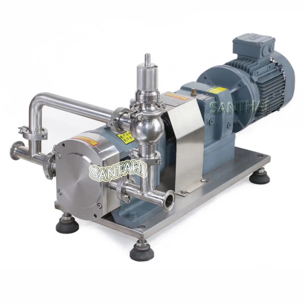 SANTHAI  High Viscosity Material Transfer Pump Sanitary 3 Lobe Pump for Milk Chocolate...