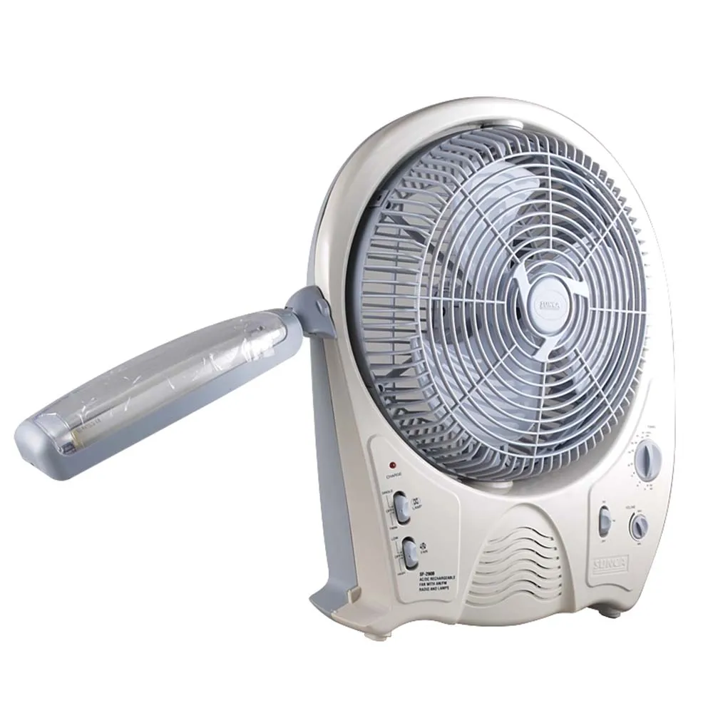 SUNCA   tthe latest Portable  High quality plastic rechargeable fan with light mute desk fan indoor outdoor are available