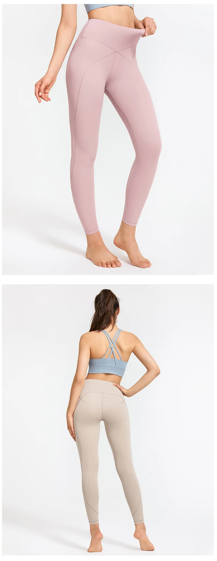 Lulu new style yoga pants high waist, nude, hip lift, quick dry solid color fitness pants sports running tight yoga suit woman
