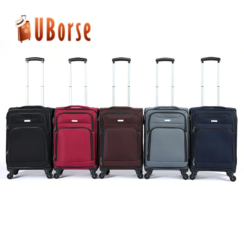 
Factory Set 3 Piece of Soft Nylon Luggage Set Travel Suitcase Trolley Suitcase Luggage With Spinner Wheels 