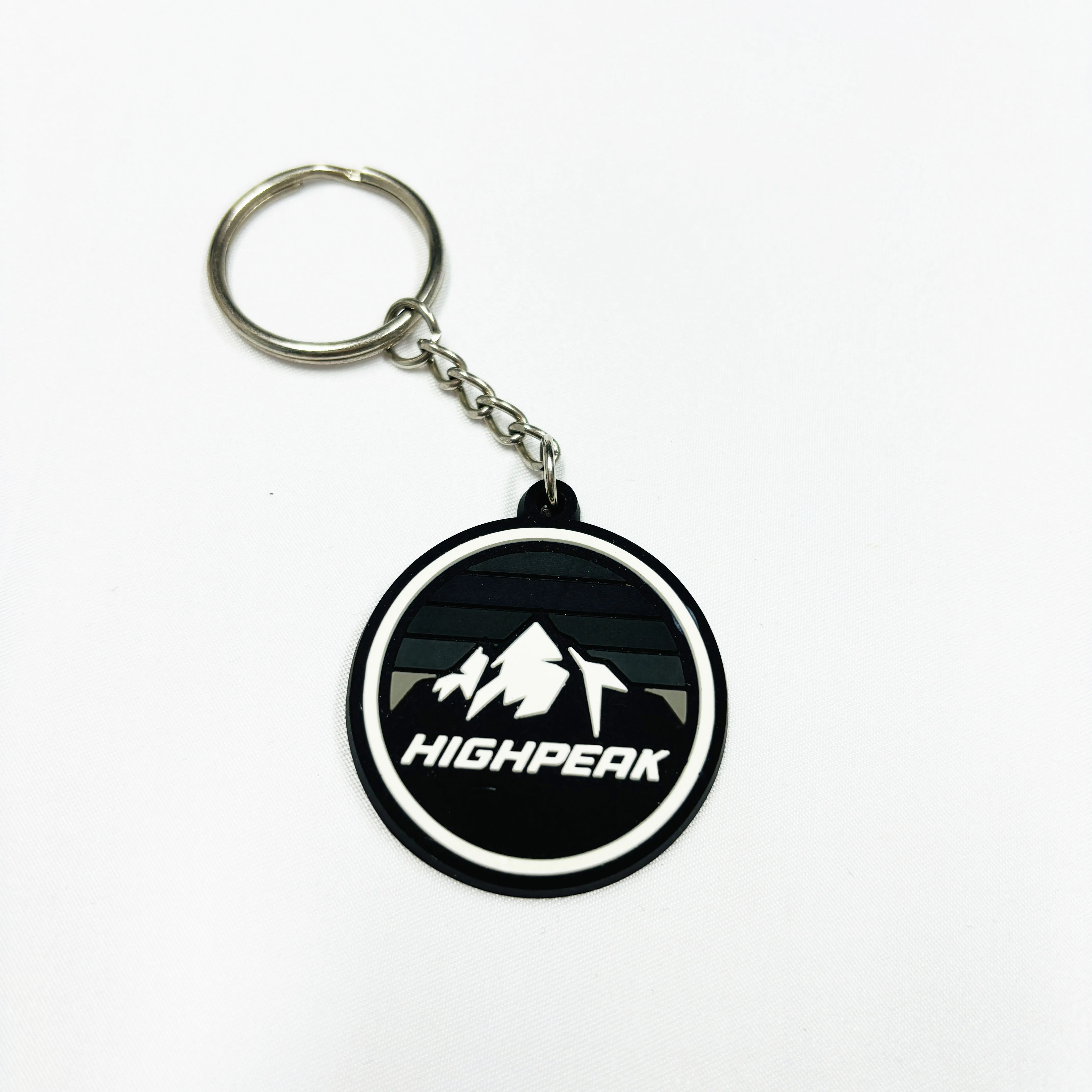 Custom Logo Embossed  Rubber Soft PVC 3D 2D Print Promotional Key chains Keyring Personalized  PVC Key Chains