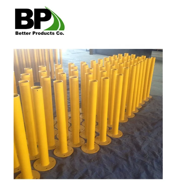 9' Square 7 Gauge Steel Base Plate Spring Base Sign Post System with Galvanized or Powder Coated