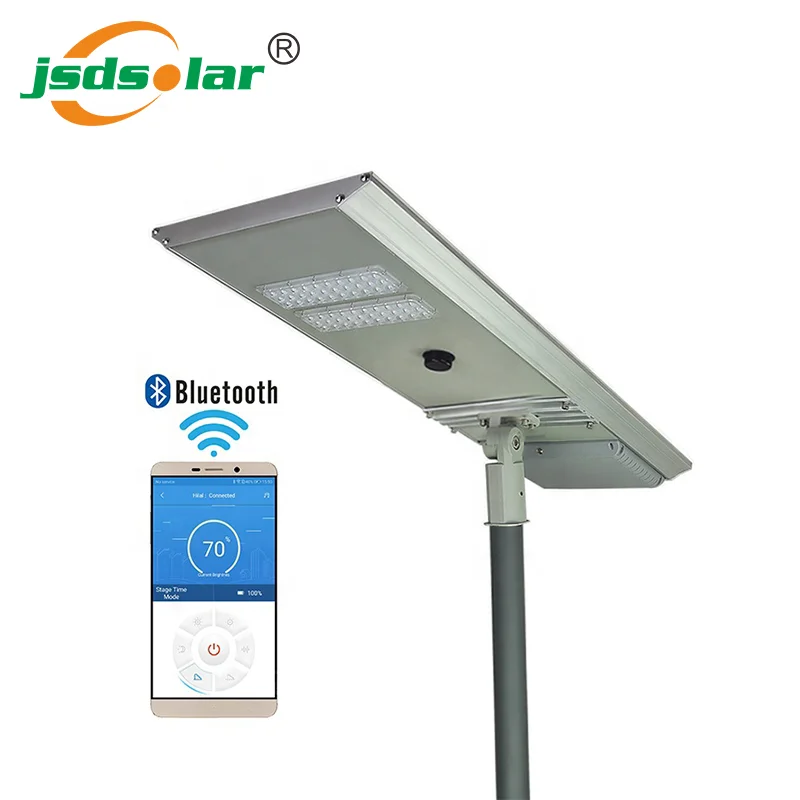 Best price all in one 60w 80w 100w solar street lighting with Ip camera