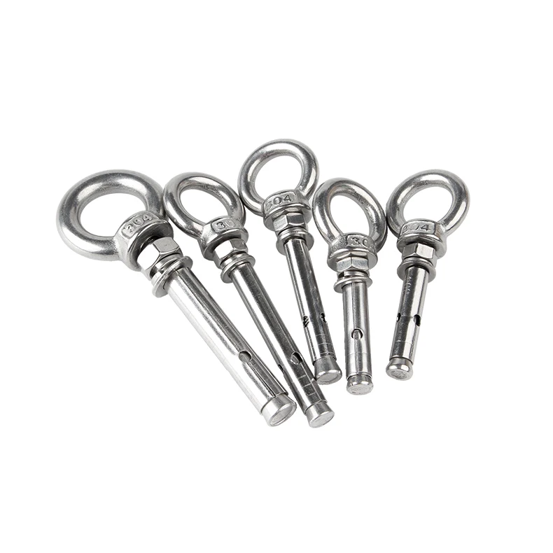 Stainless steel m6 eye sleeve expansion bolt anchor with eye nut