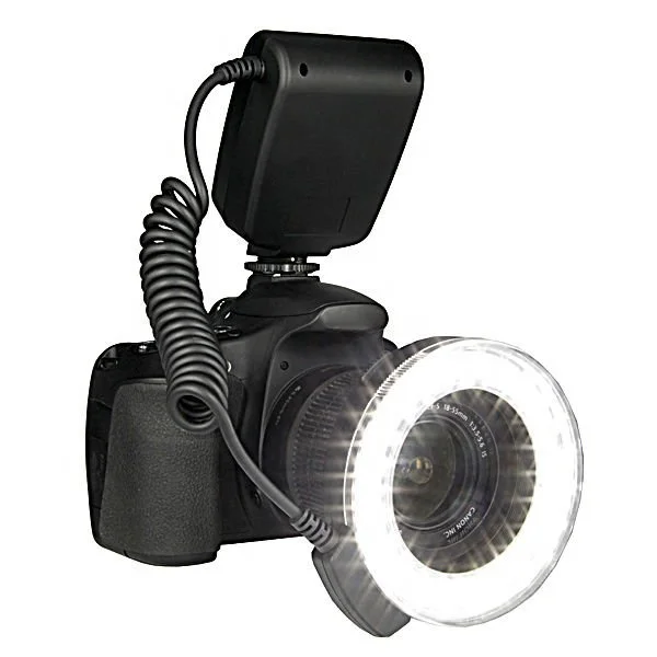 Travor RF-550D LED Macro Ring Flash light with 8adapter ring For Nikon Canon Pentax Olympus Panasonic Camera as FC100 ring flash