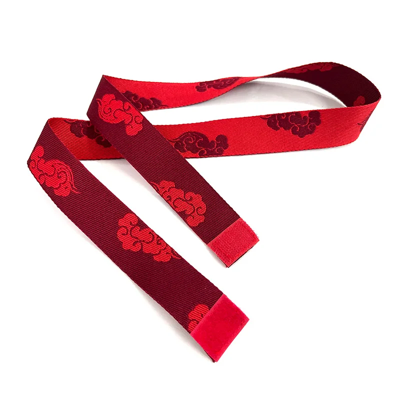 lanyard for medal embroidered webbing jacquard fabric custom logo and pattern woven tape sewing velcro