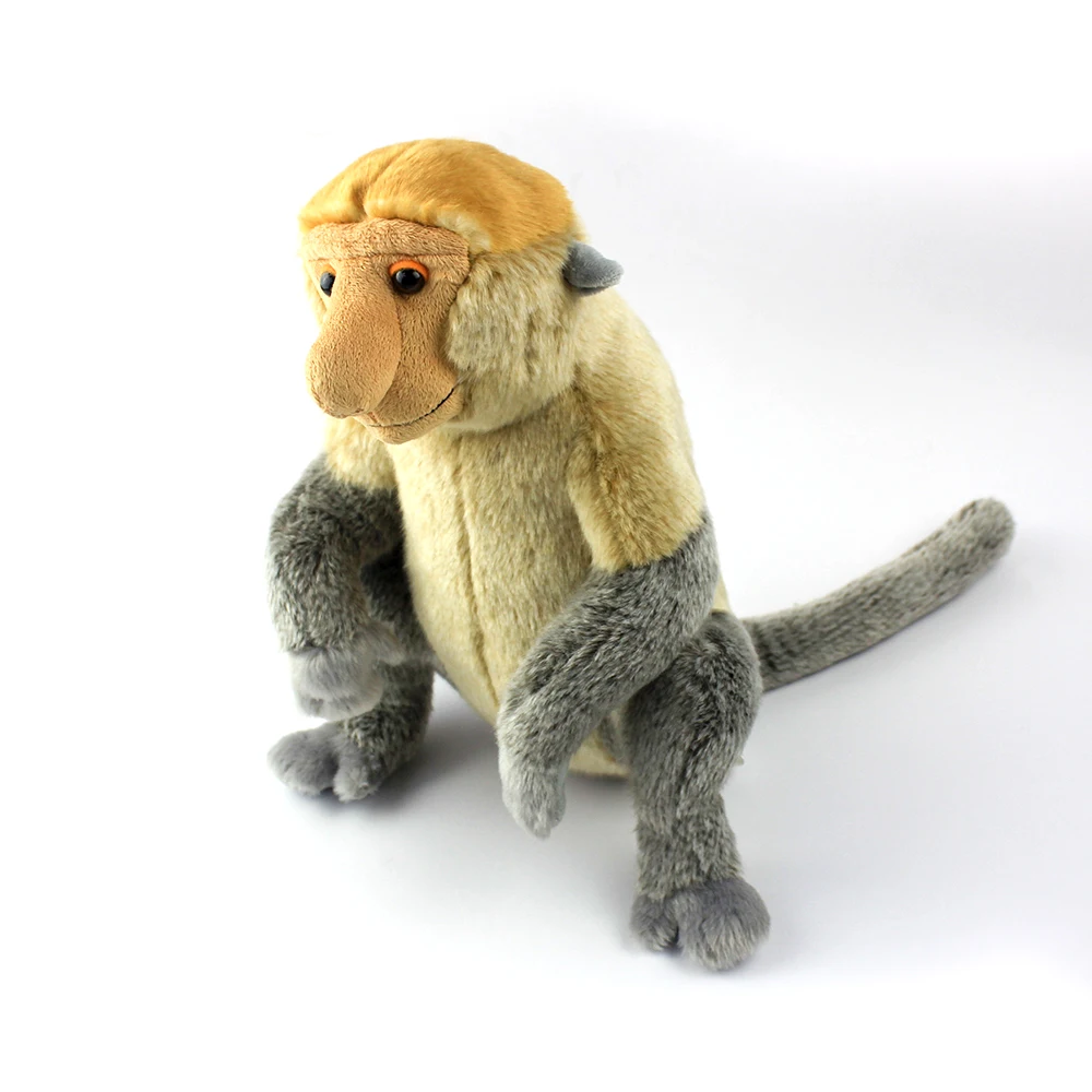 Zoo Animals Custom Large Proboscis Monkey Plush Toy Stuffed Animal Plush Toy