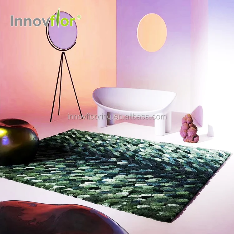 Wool Rugs Custom Made handtufted Area Carpets with Natural Fiber Designs Sets of Handmade Carpets