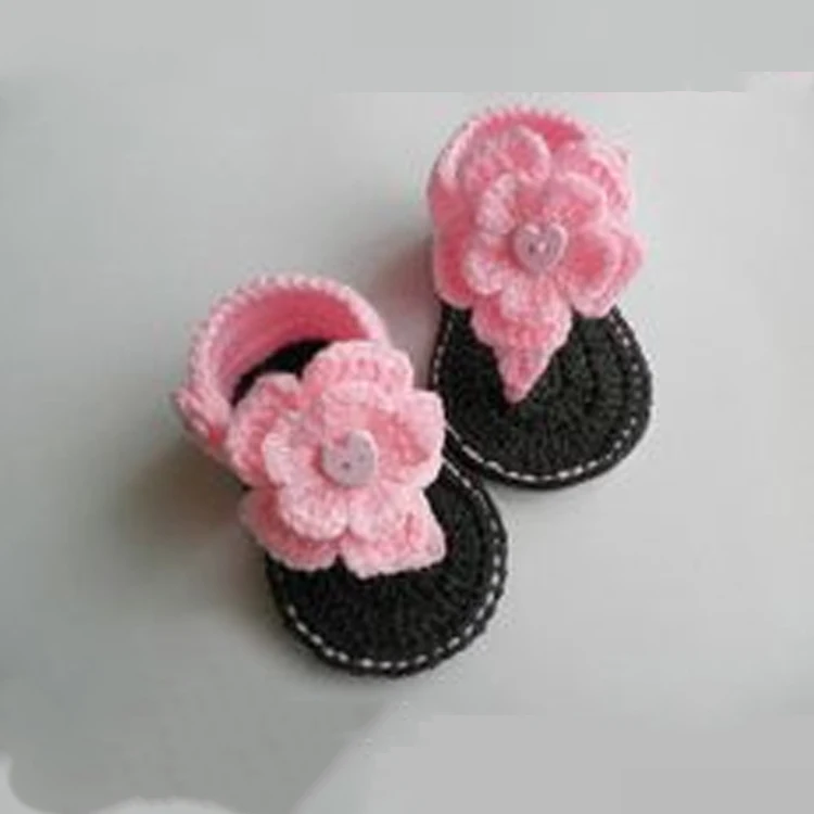 Factory Custom Wholesale Knitting Slippers Handmade Sneaker Baby Crochet Shoes Crochet Baby Booties