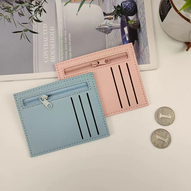 RU Wholesale small leather wallet women coin bag money clip many cards holder female purses short style wallets