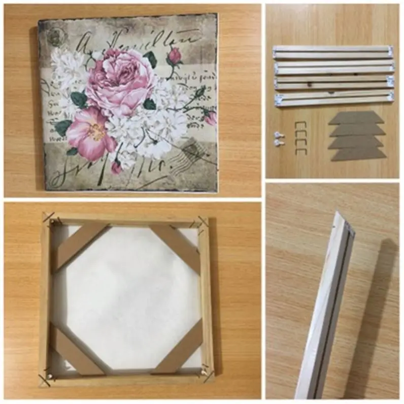 Natural Wood Frame For Wall Canvas Oil Painting Large Size DIY Picture Wall Frame Poster Frame Photo Fame cadre photo R1467