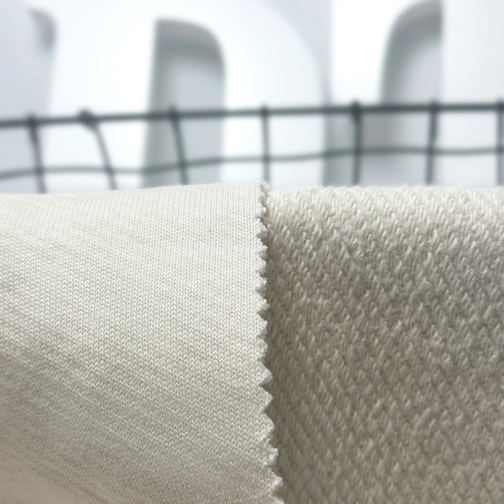 Heavy Weight 100 Organic Cotton French Terry 430gsm Cotton Fabric Roll Terry Cloth Hoodie Material 100 Cotton French Terry