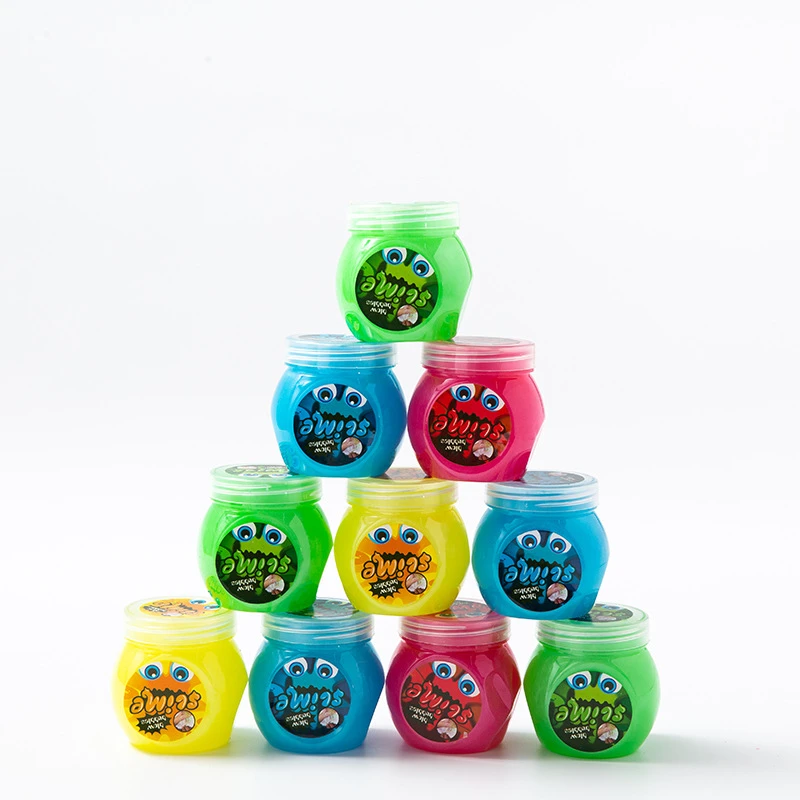 Оптовая продажа детский игровой набор «сделай сам» слайм Galaxy Poop прямая с кристаллами блестящая шпатлевка пузырьковый клей