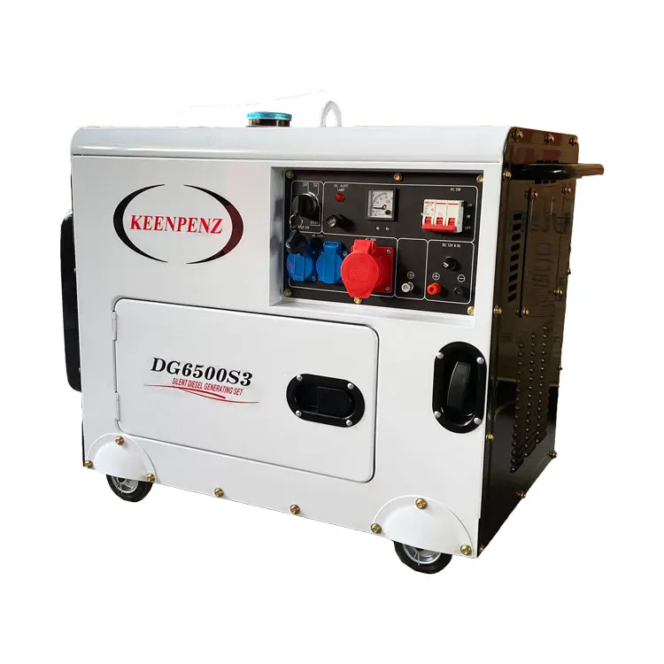 Best selling 5kw 6kw 8kw air cooled portable silent diesel generator  with good price