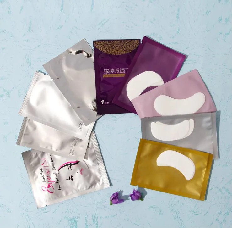 Sain LZ Customized Lint Free Eyelash Extension Under Eye Gel Pads OEM ODM Private label hydrogel lint free Eyelash pads