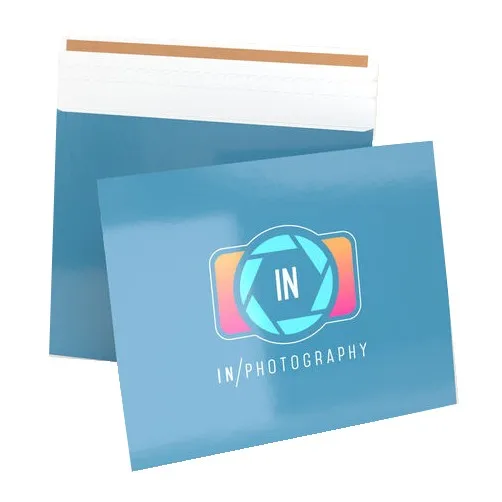 Custom Printing Self Adhesive Rigid Cardboard Envelope Document Mailers Envelopes For Express Delivery